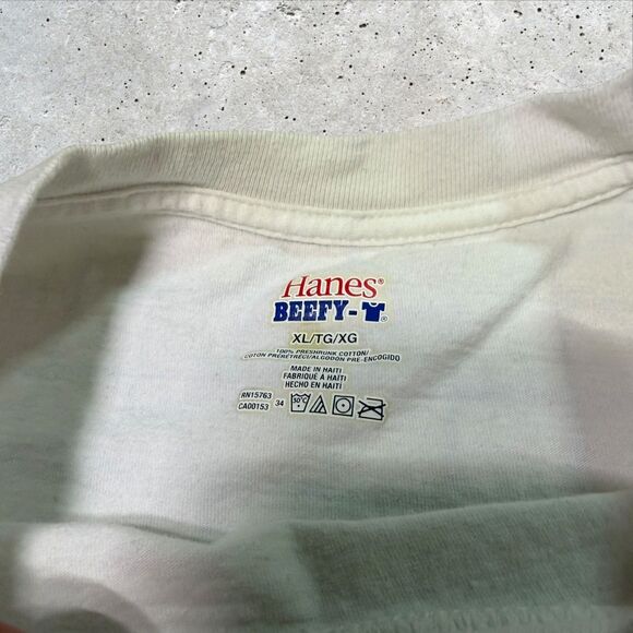 Denver Broncos Thunder Mascot T-Shirt XL Hanes Beefy-T Vintage Double-Sided NFL - Picture 10 of 12